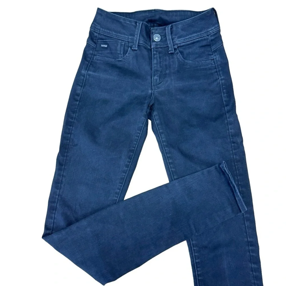 G-Star Raw Jeans Super Skinny Women’s Size W25 L32  Black Washed Arc Leg Pants